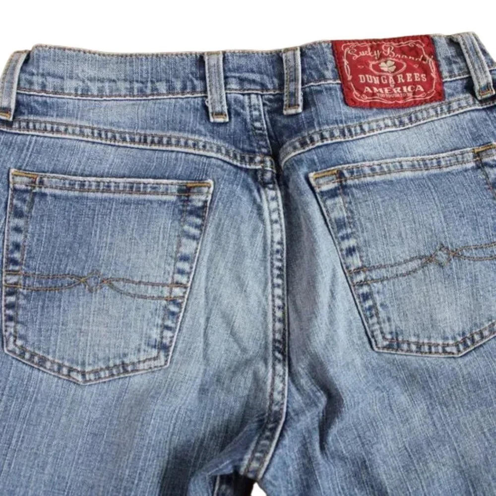 Lucky Brand Josie Classic Fit Medium Blue Wash Red Tag Boot Jeans Size 6/28